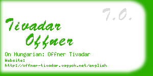 tivadar offner business card